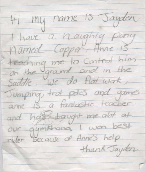 Jayden letter