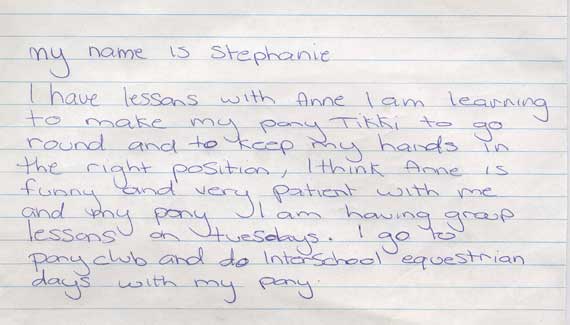Stephanie letter