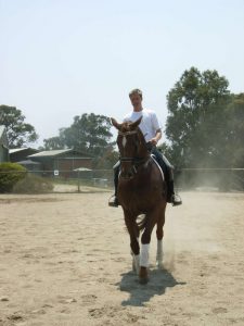 Graham Chapple riding Baron